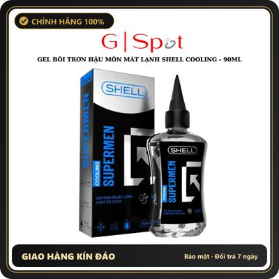 (Che Tên) Gel boi trơn hậu môn mát lạnh Shell Supermen Cooling - 90ml Hộp Trắng Kín