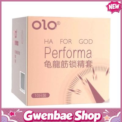 Bao cao su OLO 0.01 Performa Ha For God - Siêu mỏng, kéo dài thời gian - Hộp 10 cái - Gwen Shop Chính Hãng