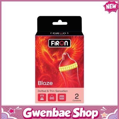 Bao cao su Firon Blaze - Hộp 1 bao 2 vòng bi siêu lớn + 1 bao Firon Rush ( - Hộp 2 cái) - Gwen Shop Chính Hãng
