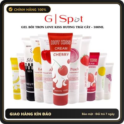 (Che Tên) Gel Bôi Trơn Love Kiss Hương Trái Cây - 100ml Chuẩn Auth