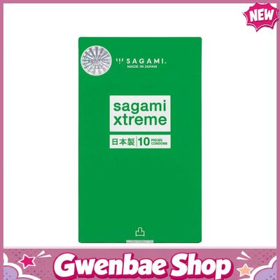 Bao cao su Sagami Xtreme Type E Green Box - Siêu điểm nổi, siêu mỏng - Hộp 10 cái - Gwen Shop Chính Hãng
