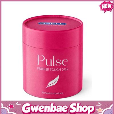 Bao cao su Shell Pulse Feather Touch 0.03 - Hương nước hoa cao cấp, siêu mỏng - Hộp 10 cái - Gwen Shop Chính Hãng
