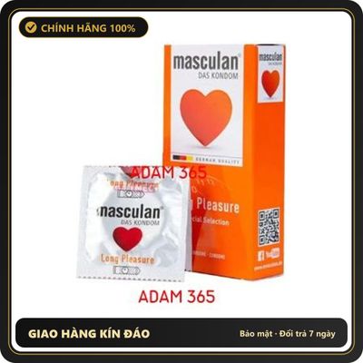 (Che Tên) Bao cao su Masculan Long Pleasure hộp 10 chiếc kéo dài thời gian chính hãng Đức Hỗ Trợ 24/7