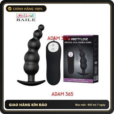 (Che Tên) Trứng rung Massage hậu môn cao cấp hột me đen khúc 12 chế độ PrettyLove Special Anal Stimulation Hỗ Trợ 24/7