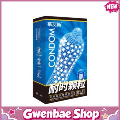 Bao cao su Muaisi Xanh Dương - Nhiều gel, gai li ti - Hộp 10 cái - Gwen Shop Chính Hãng