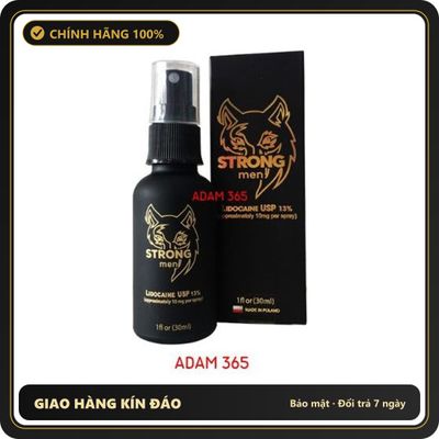 (Che Tên) Xịt chống xuất tinh sớm Strong Men 30ml chính hãng Hộp Trắng Kín