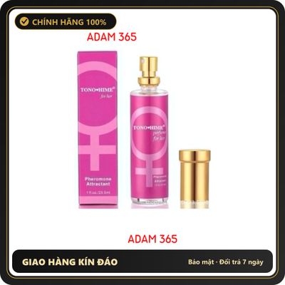 (Che Tên) Nước hoa hỗ trợ tăng ham muốn ở nữ TONO HIME FOR HER 29.5ml Hộp Trắng Kín
