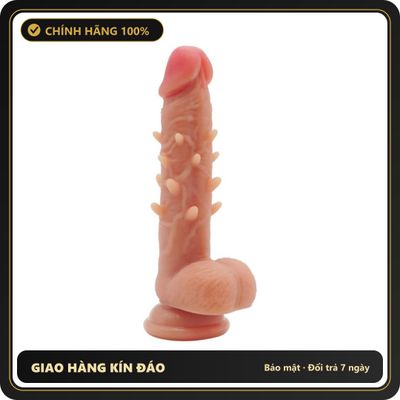 (Che Tên) Dương vật gắn tường gai mềm PongGaoHana Hộp Trắng Kín