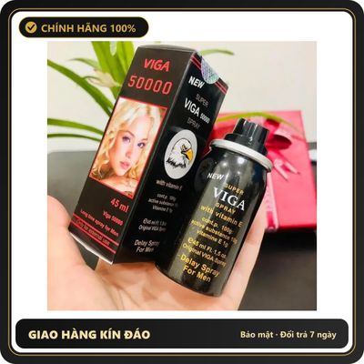 (Che Tên) Xịt Super Viga 50000 Spray chính hãng cho Nam 310669 Bảo Mật Tuyệt Đối