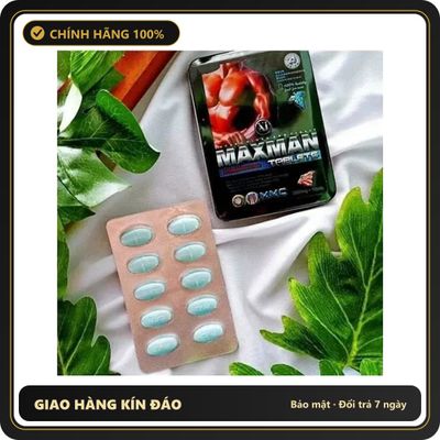 (Che Tên) Viên Uống Maxman Hỗ Trợ Tăng Cường Sinh Lý Nam 3800mg 310675 Hỗ Trợ 24/7