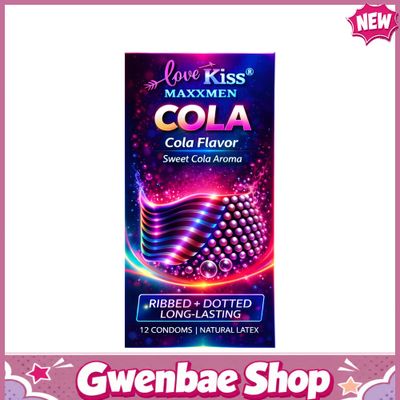 Bao Cao Su Love Kiss Maxxmen Cola - Hộp 12 cái – Gân Gai Kéo Dài Thời Gian Chính Hãng - Gwen Shop Chính Hãng