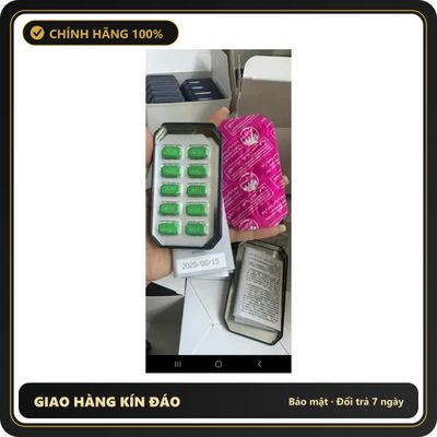 (Che Tên) Hàng Loại 1-Hộp Vỉ 10 Viên Ngựa Thái Xanh cho nam giới 310699 Hỗ Trợ 24/7