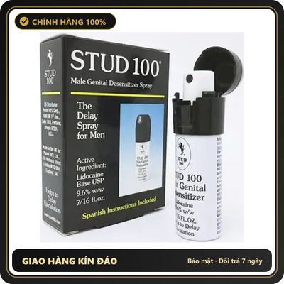 (Che Tên) Dung dịch xịt Stud 100 dành cho nam giới, 12ml 310706 Hộp Trắng Kín