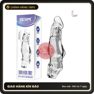 (Che Tên) () Bao cao su đôn dên Aichao Wolf Knot S tăng 50mm Chính Hãng [Mã CK-DON03] Giao Nhanh Toàn Quốc