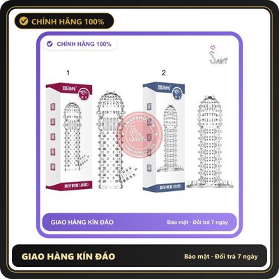 (Che Tên) Bao cao su đôn dên gai Aichao Chuẩn Auth [Mã CK-SP901389-03] Chuẩn Auth