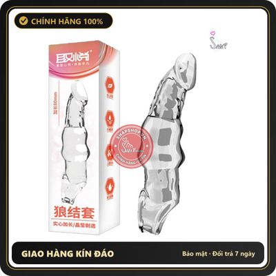 (Che Tên) () Bao cao su đôn dên Aichao Wolf Knot L tăng 80mm Chính Hãng [Mã CK-SP901813-04] Cao Cấp Bảo Đảm