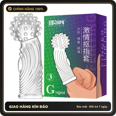(Che Tên) Bao Cao Su Ngón Tay Gai Đầu To TPE G-Spot - Hộp 1 Cái Giao Nhanh Toàn Quốc