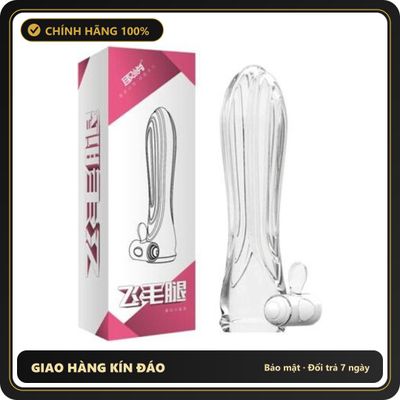 (Che Tên) Bao Cao Su Đôn Dên Cao Cấp Aichao Rung Gốc (mẫu số 2) 330739 [Mã CK-SP905778-01] Hộp Trắng Kín