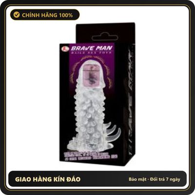 (Che Tên) Bao Cao Su Đôn Dên Brave Man Bi Rung Đầu – Siêu Kích Thích 330772 [Mã CK-SP908868-03] Bảo Mật Tuyệt Đối