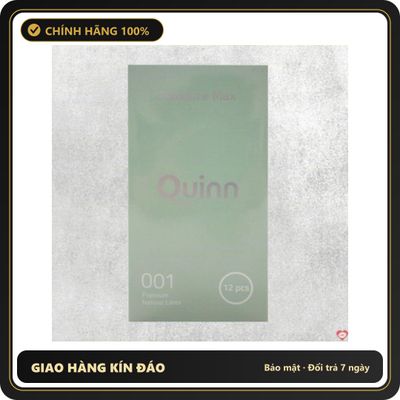 (Che Tên) Bao Cao Su Quinn Gân Điểm Nổi Kích Thích Tăng Khoái Cảm Hộp 12 Cái [Mã CK-SP910723-05] Chuẩn Auth