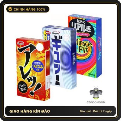 (Che Tên) Combo 32 chiếc Bao cao su gai toàn thân, siêu mỏng, ôm sát Are Are, Tight Fit, Miracle Fit [Mã CK-SP913115-06] Hỗ Trợ 24/7
