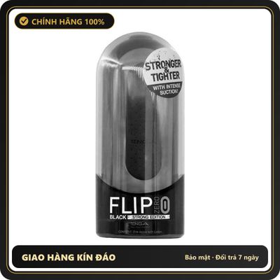 (Che Tên) Âm đạo giả Tenga Flip Zero Black Strong Edition [Mã TOY-10076] - Hàng Mới Về
