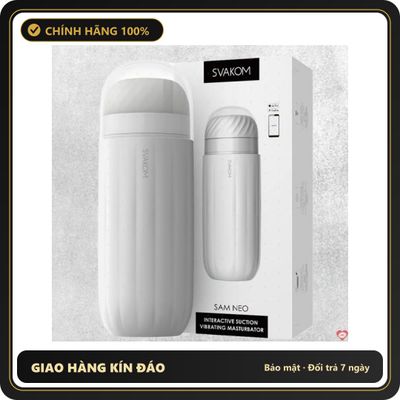 (Che Tên) Âm đạo giả Svakom Sam Neo điều khiển app webcam tương tác [Mã TOY-10085] Cao Cấp Bảo Đảm