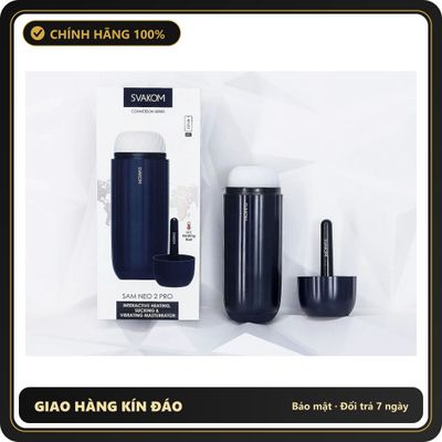 (Che Tên) Máy massage thư giãn âm đạo giả tự động Svakom Sam Neo 2 Pro phát nhiệt kết nối điều khiển [Mã TOY-10090] Bảo Mật Tuyệt Đối