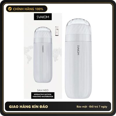 (Che Tên) Âm đạo giả đa năng Svakom Sam Neo Trắng 328249 [Mã TOY-10113] - Hàng Mới Về