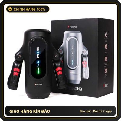 (Che Tên) Âm đạo giả rung chuyển động đa tần tự động Yeain Tifforun KingKong [Mã TOY-10122] Hộp Trắng Kín