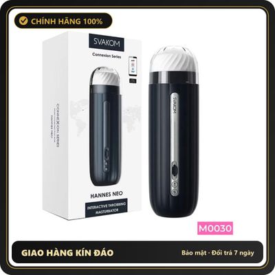 (Che Tên) Âm đạo giả tự động Svakom Hannes Neo co bóp 5 chế độ tỏa nhiệt pin sạc [Mã TOY-10123] Cao Cấp Bảo Đảm