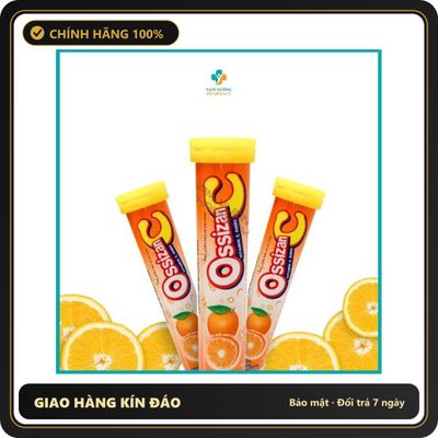 (Che Tên) Ossizan C - C sủi - Bổ sung Vitamin C hương vị cam - Tăng cường sức đề kháng - 1 Tuýt 20 viên Hỗ Trợ 24/7
