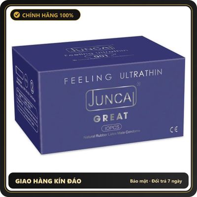(Che Tên) Bao cao su Juncai Great hương dâu siêu mỏng 001, size lớn 55mm, cảm giác chân thật – Hộp 10 bao Hỗ Trợ 24/7