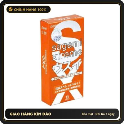 (Che Tên) Bao cao su Sagami Xtreme Love Me Orange mang lại cảm giác chân thật, kéo dài thời gian quan hệ Giao Nhanh Toàn Quốc