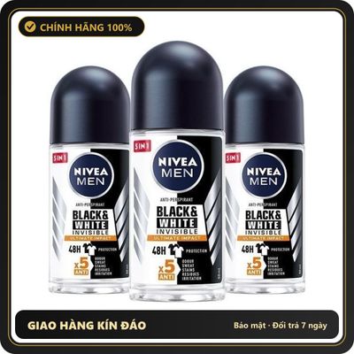 (Che Tên) LĂN ngăn mùi NIVEA MEN dành cho Nam hàng chính hãng giúp giảm mồ hôi, ngăn mùi hiệu quả - 50ml - Hàng Mới Về