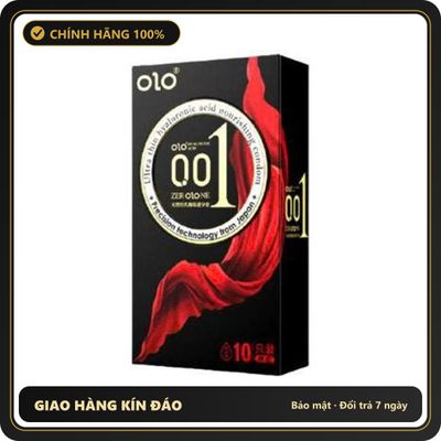 (Che Tên) Bao cao su siêu mỏng 001, trơn, nhiều gel, mang lại cảm giác chân thật - Hộp 10 bao Hỗ Trợ 24/7