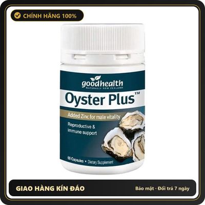 (Che Tên) Tinh chất hàu Oyster Plus Goodhealth chính hãng tăng cường sinh lực nam New Zealand, 60 viên ( Full VAT + tem phụ ) Chuẩn Auth