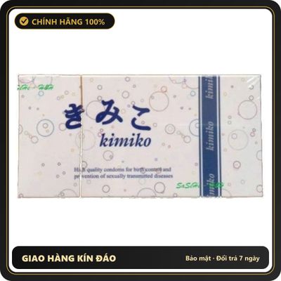 (Che Tên) Bao cao su Kimico thương hiệu Nhật Bản trơn, siêu mỏng mang lại cảm giác chân thật - Hộp 12 bao Giao Nhanh Toàn Quốc