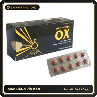 (Che Tên) Hàu vương OX chính hãng bổ sung tinh chất hàu, giúp kéo dài thời gian Bảo Mật Tuyệt Đối