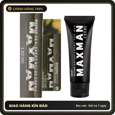 (Che Tên) Gel bôi tăng kích thước, hỗ trợ kéo dài thời gian Maxman Xám - Chai 60g 347180 Bảo Mật Tuyệt Đối