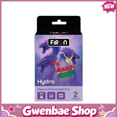 Bao cao su Firon Hydra - Hộp 1 bao nhiều vòng gai, bi siêu lớn + 1 bao Firon Rush ( - Hộp 2 cái) - Gwen Shop Chính Hãng