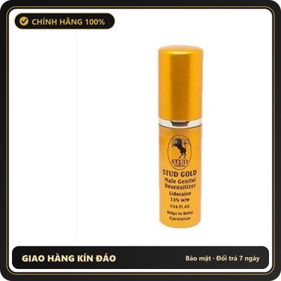 (Che Tên) Xịt khử mùi cao cấp Stud Gold đậm đặc cao cấp Hộp Trắng Kín