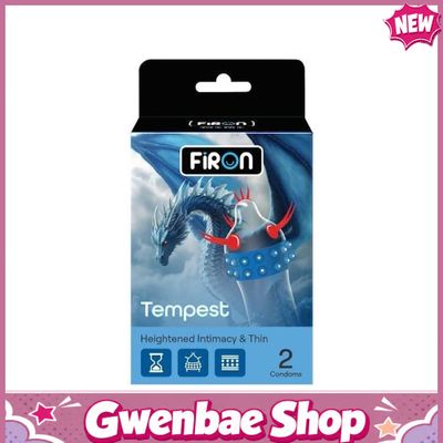 Bao cao su Firon Tempest - Hộp 1 bao gai, 2 vòng bi siêu lớn + 1 bao Firon Rush ( - Hộp 2 cái) - Gwen Shop Chính Hãng