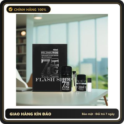 (Che Tên) Set nước hoa Popper Flash Shop 7HG Black 40ml LGBT Chuẩn Auth