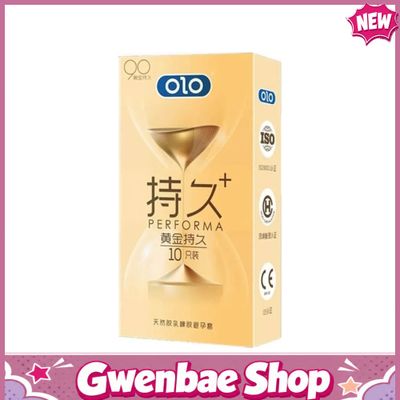 Bao cao su OLO 0.01 Đồng Hồ Vàng - Kéo dài thời gian - Hộp 10 cái - Gwen Shop Chính Hãng