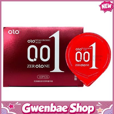 Bao cao su siêu mỏng OLO 001 Đỏ - Hộp 10 cái - Gwen Shop Chính Hãng