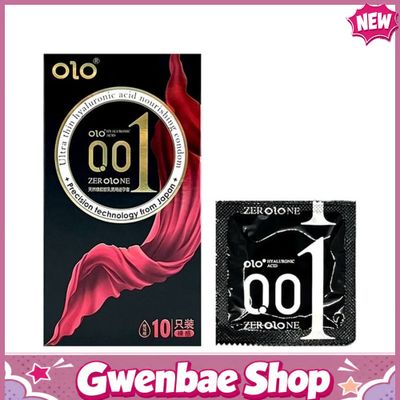 Bao cao su siêu mỏng OLO Thin Square Black - Hộp 10 cái - Gwen Shop Chính Hãng