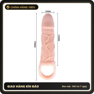 (Che Tên) Bao cao su đôn dên có quai đeo chặt chống tuột Bảo Mật Tuyệt Đối