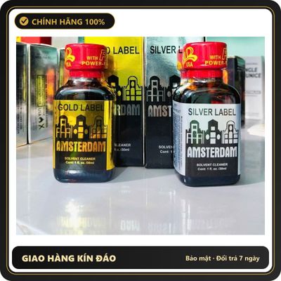 Chai hít tăng khoái cảm Popper AMSTERDAM 30ml Popper 30ml USA,giá tốt, Dòng mạnh phê lâu, mùi hương dịu, dễ hít, tác dụng nhanh chóng