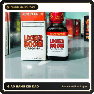 Chai hít tăng khoái cảm Popper LOCKER ROOM 30ml Chai Hít Kích Thích Hưng Phấn, Hỗ Trợ Tăng Cường Sinh Lý Cho Nam Nữ, Popper 30ml USA, Hàng Chính Hãng